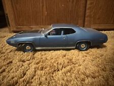 Blue 1/18 1971 Plymouth GTX Hardtop By ERTL Autoworld Model Car picture