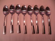 Set Of 8 Pfaltzgraff 18/0 Stainless ARABESQUE Oval Soup/Place Spoons 7 1/4 GB1 picture