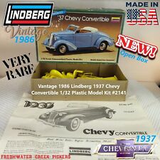 NOB Vantage 1986 Lindberg 1937 Chevy Convertible 1/32 Plastic Model Kit #2141 picture