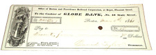 MARCH 1861 BOSTON & PROVIDENCE RAILROAD COMPANY CHECK NEW HAVEN PREDECESSOR picture