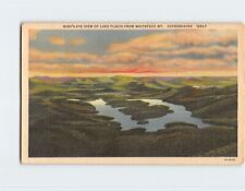 Postcard Bird's Eye View of Lake Placid from Whiteface Mountain Adirondacks USA picture