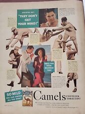 1935 Camel Cigarettes Fortune Magazine Print Ad Caravan Athletes Rip Collins picture