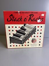 Vintage STACK-O-RACKS 4 Individual BAKELITE Poker Chip Rackers By Gallant Knight picture