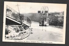 VINTAGE USED POST CARD OF AERIAL CABLEWAY RIDE AT NIAGARA picture
