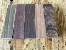 Lot Of 5 Rosewood Knife Handle Scales Gun Grips 6x1 1/2 picture