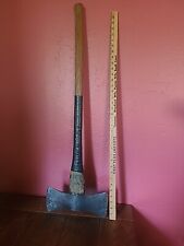 Very Rare* HUGE Vintage ALTCO Double Bit Axe American Logging Tool Co. USA 1900S picture