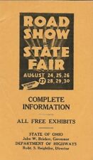 1940 OHIO STATE FAIR ROAD SHOW Program Highway Department Exhibits Columbus picture