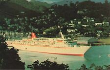 Postcard British MV Cunard Princess Cruise Ship Built in 1977 Sailed until 2022 picture