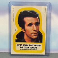 1976 Topps Happy Days Sticker #6 We're Gonna Rock Around The Clock Tonight picture