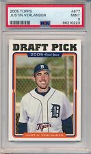 2005 TOPPS JUSTIN VERLANDER RC #677 PSA 9 MINT TIGERS ROOKIE picture