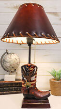American Forgotten Soldier Eagle Rifle And Helmet Cowboy Boot Desktop Table Lamp picture