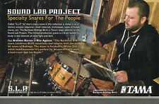 2014 small Print Ad Tama SLP Backbeat B/B Snare Drum Brandon Barnes Rise Against picture