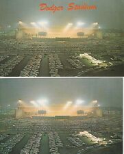 (2) Los Angeles Dodgers Dodger Stadium Postcards - Same View Title Variations #1 picture