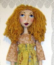 Cloth Doll PATTERN, Folk Art Doll Pattern, Primitive Art Doll  picture