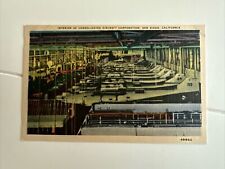 Postcard San Diego California CA Interior of Consolidated Aircraft Corporation picture