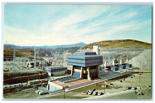 c1950's BC Hydro's Peace River Power Complex Hudson Hope Canada Postcard picture