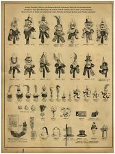 1930 PAPER AD TOYS Carnival Fur Monkeys Guitar Violin Ukulele Zither Horns  picture