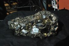 Gorgeous pyrite crystal cluster specimen, 780 grams picture
