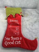 Vintage Santa I’ve Been a Good Cat Christmas Stocking Cat Lovers Christmas Decor picture
