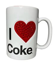 AUTHENTIC COCA-COLA COKE I LOVE COKE JEWELED MUG 16OZ NEW picture