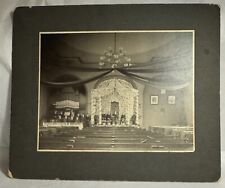 Antique Cabinet Photo Belfast Maine Men's Baptist Church Choir & Minister ME  picture