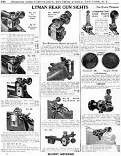 1946 Print Ad Lyman Rifle Rear Gun Sights Model 57 58E 56 48WJS 48 524 1A 2A 55W picture