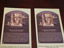 lot 2 edgar Martinez induction day stamped cancelation stamp postcard plaque hof picture