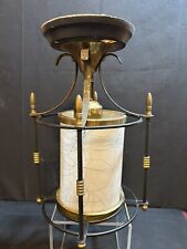 Unique VERY Vintage / Retro Ceiling Lamp Rusty Black Brass Accents 11
