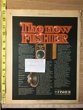 Fisher ST460 Speakers 1979 Vintage Print Ad: The New Fisher picture