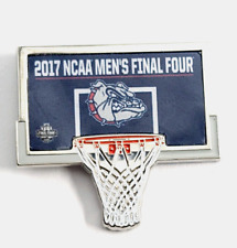 2017 NCAA Men's Final Four Gonzaga Bulldogs Logo Basketball Net Lapel Pin Blue.. picture