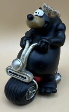 2008 Niagara Falls Black Bear Riding A Motorcycle Figurine picture
