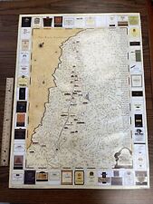 Vintage Expedition Sonoma California Winery Trail Map Poster 2004 MMIV Wine picture