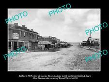 OLD LARGE HISTORIC PHOTO OF BATHURST NSW VIEW OF THE GEORGE STREET & STORES c18 picture