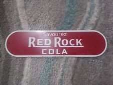 RARE 1950s SAVOUREZ RED ROCK COLA PAINTED METAL SIGN SODA POP COKE GENERAL STORE picture