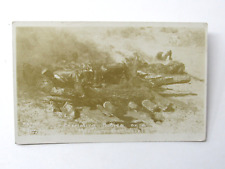 Cremating Bodies Mexican Revolution Battlefield  c1917 RPPC Photo by W. H. Horne picture