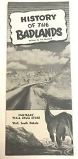 Hustead's Wall Drug Store History Of the Badlands Vintage Travel Brochure picture