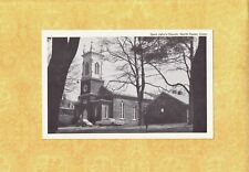 CT North Haven 1960-70s era postcard SAINT JOHNS CHURCH & OLD CARS CONN picture