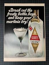 Vintage 1967 Gilbey’s Gin Print Ad picture
