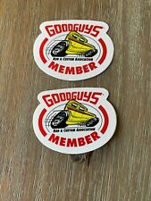 Pair of GOODGUYS MEMBER SMALL  - Sticker / Decal   picture