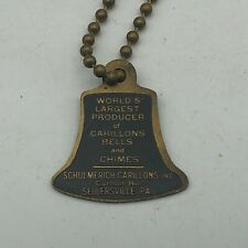 Schulmerich Carillons Bells Keychain FOB Bell Advertising Sellersville PA Vtg picture