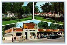 c1960's Golden Glow Restaurant, Arbor & Arbor Cabins Port Dover Canada Postcard picture