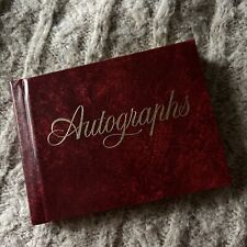 1970s Vintage Red Autograph Book With Grandchildren’s Love Notes & Signatures picture