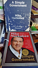 MIKE HUCKABEE SIGNED A SIMPLE GOVERNMENT BOOK COA + CASE HCDJ picture