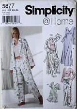 Simplicity 5877 Misses Pajamas Nighgowns Robes Sewing Pattern Sz 14-24 picture