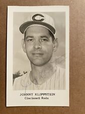 1962 Johnny Klippstein Signed Cincinnati Reds Postcard  (K1) picture