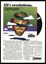 1974 Altec Lansing Odyssey Print ad/mini poster-VTG Man Cave music room décor picture
