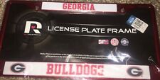 New NCAA CHAMPIONS Georgia Bulldogs Red Chrome License Plate Fram UGA COLLEGE picture