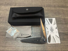 Kizer Dagger Blade Folding Knife, Carbon Fiber Handles Titanium Bolster Ki4513A2 picture