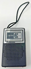 Vintage Black Panasonic AM Transistor Radio Model #R-1027-Made In Taiwan-Works picture