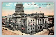 Kansas City MO-Missouri, Aerial United States Post Office, Vintage Postcard picture